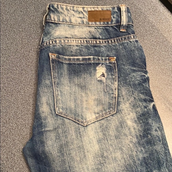 Boyfriend Distressed Acid Wash Jeans - Picture 7 of 7